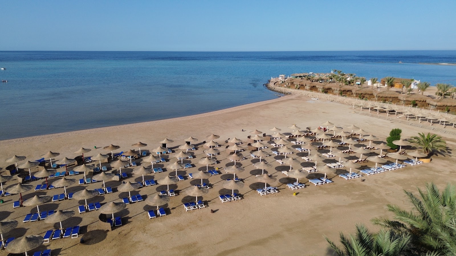 Aerial view of the Red Sea shoreline