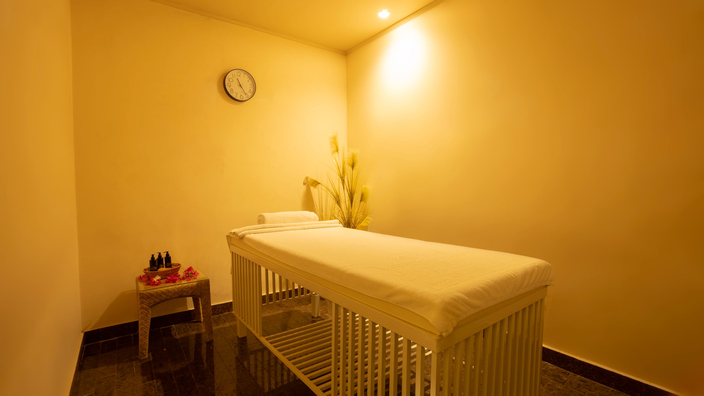 A garden spa ritual