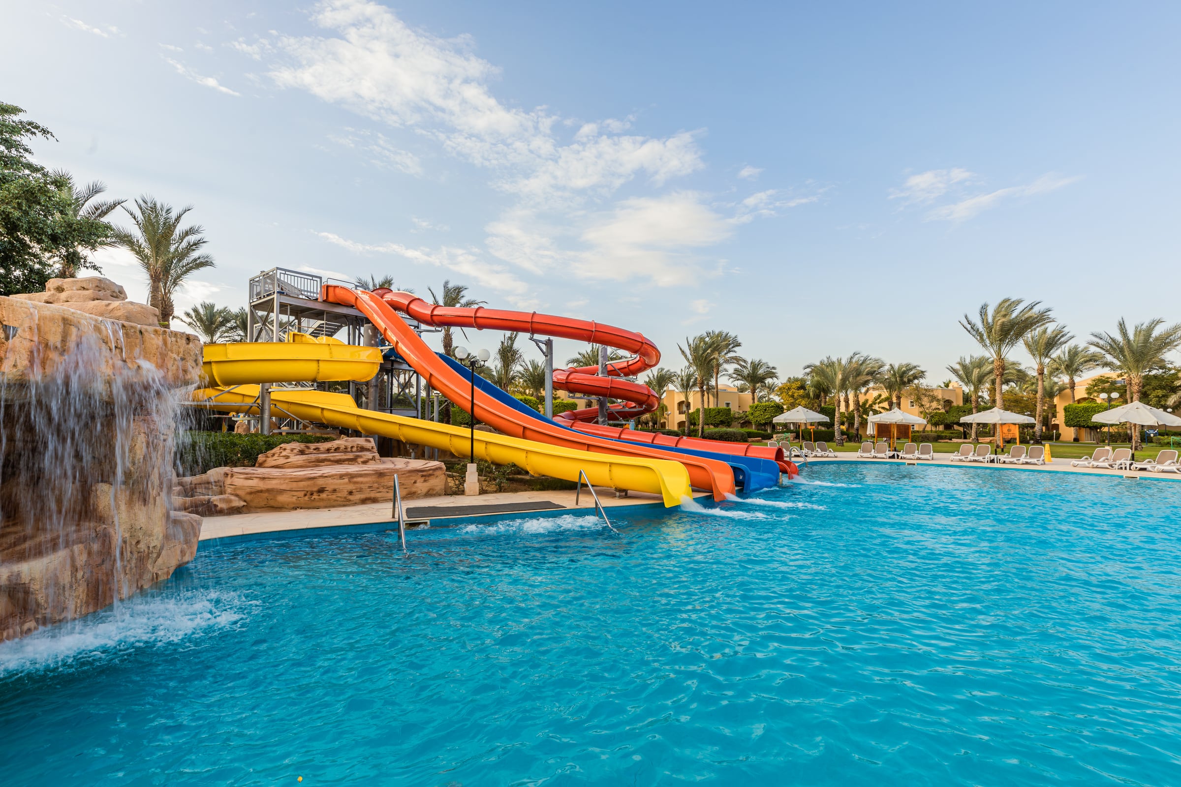 The resort swimming pool